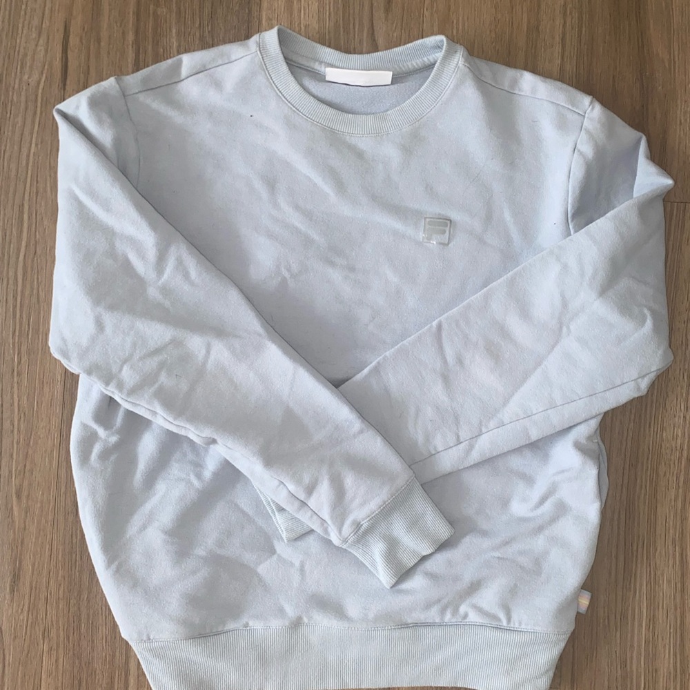 Fila Men's Soft Blue Crewneck Sweater